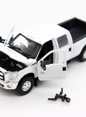 外贸1/64合金2016 Ford 福特F-250皮卡运输车模型摆件仿真可开门
