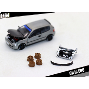 本 BMC合金车1 EG6 Civic 田思域EG6汽车模型玩具摆件