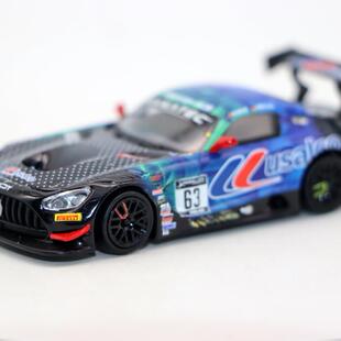 Para64合金车1 64 AMG GT3 DXDT 奔驰赛车模型 玩具精品摆件礼品