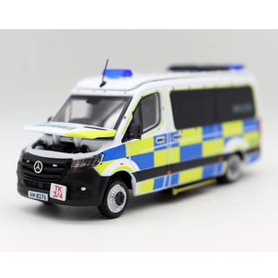 ERA 1/64奔驰Sprinter香港机场警车合金车模型摆件收藏礼品玩具