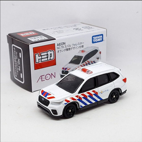 TOMY多美卡AEON永旺限定 SUBARU FORESTER斯巴鲁森林人警车模型