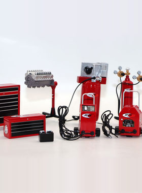 ACME 1 18合金车配件场景SO-CAL汽车修理站维修工具模型摆件