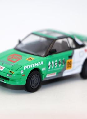 Para64合金车1 64 1985丰t田MR2 MK1 拉力赛车模型合金玩具摆件