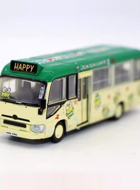 Tiny微影玩具1/76 Coaster 考斯特巴士 客车 卡通涂装模型摆件