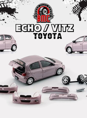 BM合金车1 64 丰t田Yaris Echo Vitz 1998雅力士威姿汽车小车模型