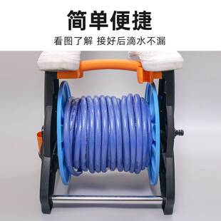 新款 洗车水管收纳架水管车绕管器盘管架缠绕卷管线器家用园艺浇花