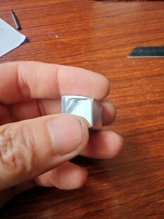 SAR1金属键帽镜面抛光树脂倒模全套高光镜面金属模具母膜超高镜面