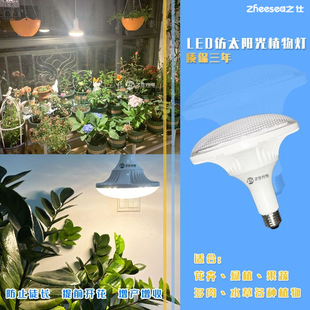 全光谱仿太阳光植物灯多肉绿植花卉果蔬兰花睡碗莲内阳台防徒月季