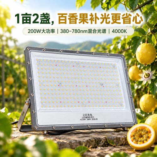 200W大功率百香果专用补光灯