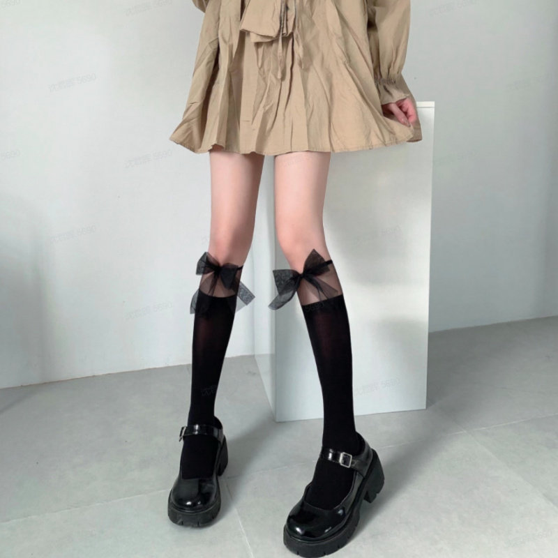 白色jk蕾丝袜拼接中筒袜子女春夏季薄款白丝袜蝴蝶结lolita小腿袜,女士内衣/男士内衣/家居服,内衣配件,淘宝优惠券,粉丝福利购,淘宝优惠卷