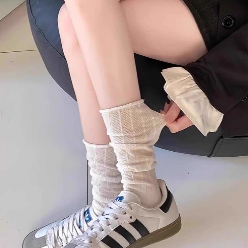 miu系芭蕾风小腿袜子春夏轻薄JK