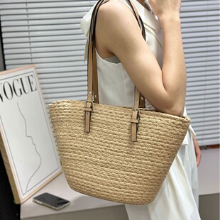 三元里货源日韩新款编织包高质版草编包