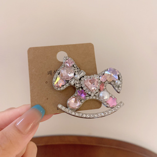 水晶蝴蝶结抓夹半披肩发发夹低马尾发扣后脑勺夹子优雅气质