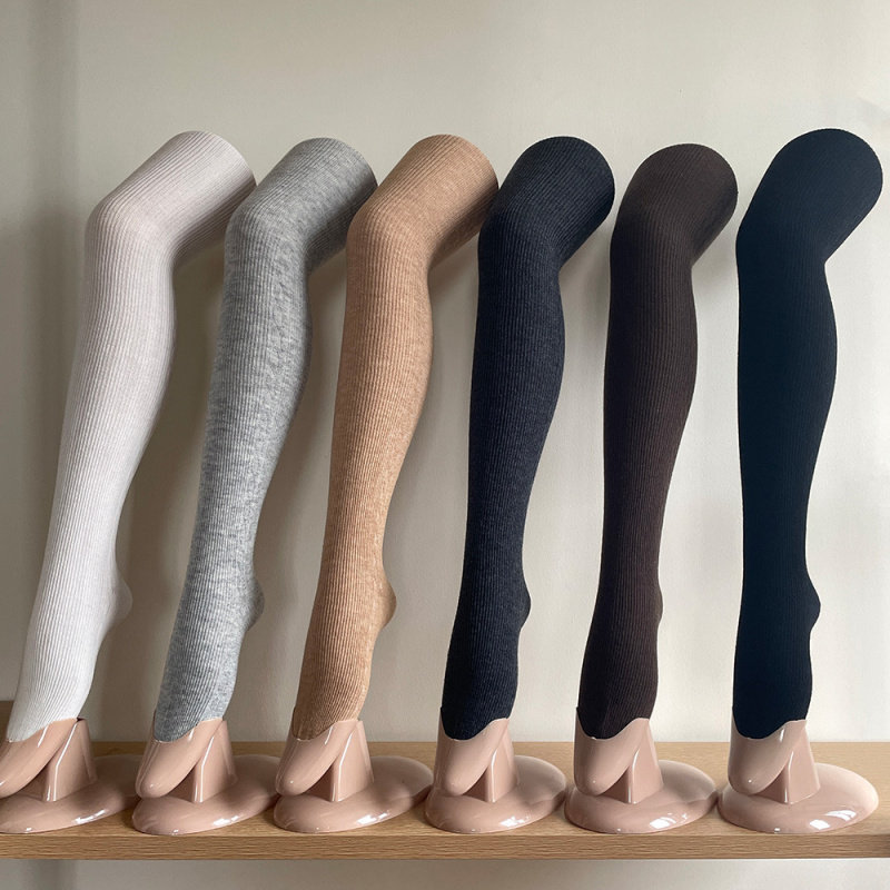 韩国羊毛袜ins风竖条纹麻花基础百搭显瘦美腿连裤袜子打底裤子女