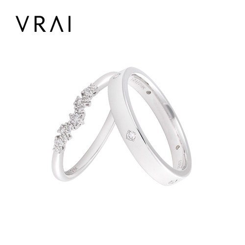 VRAI芮爱高星月情侣对戒