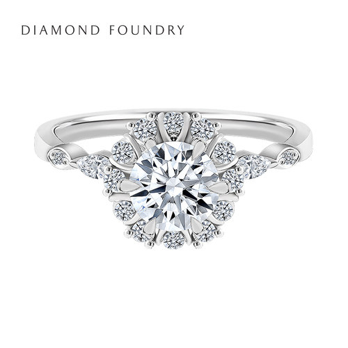 VRAI好事橙双圆钻婚戒