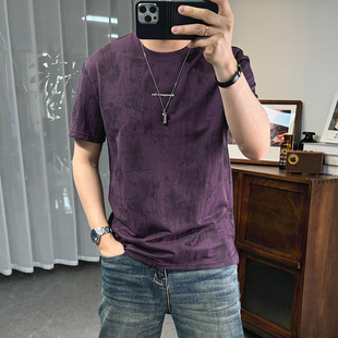 2026新款 夏季 男款 麻料体恤 男装 薄款 百搭青年圆领半袖 棉麻t恤短袖