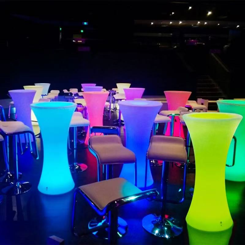 户外发光高脚桌鸡尾酒会组合