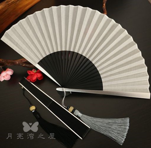 扇子防身武器折扇钛合金扇子金属骨架扇子钢骨铝合金