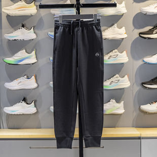 反光吸汗舒适束脚运动长裤 2025秋季 YKLV070 李宁女大童卫裤 正品