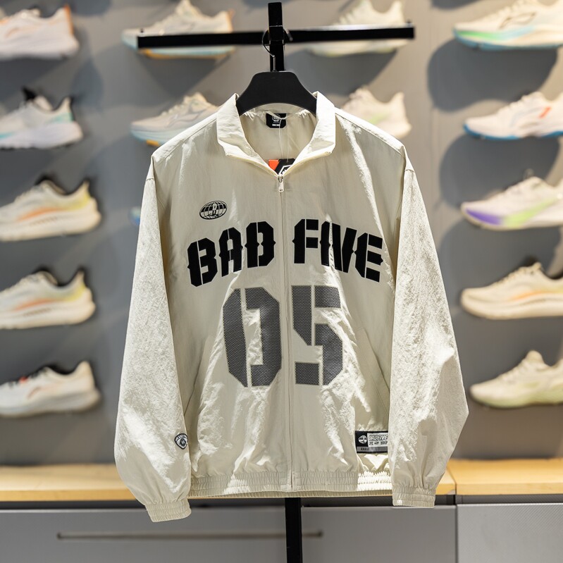 李宁反伍BADFIVE运动风衣防风