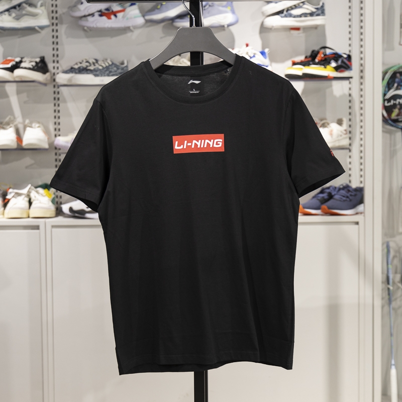 李宁短袖男子纯棉透气短袖T恤