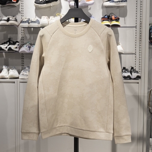 健身保暖休闲圆领套头卫衣AWDU545 新款 正品 李宁男子卫衣2025春季