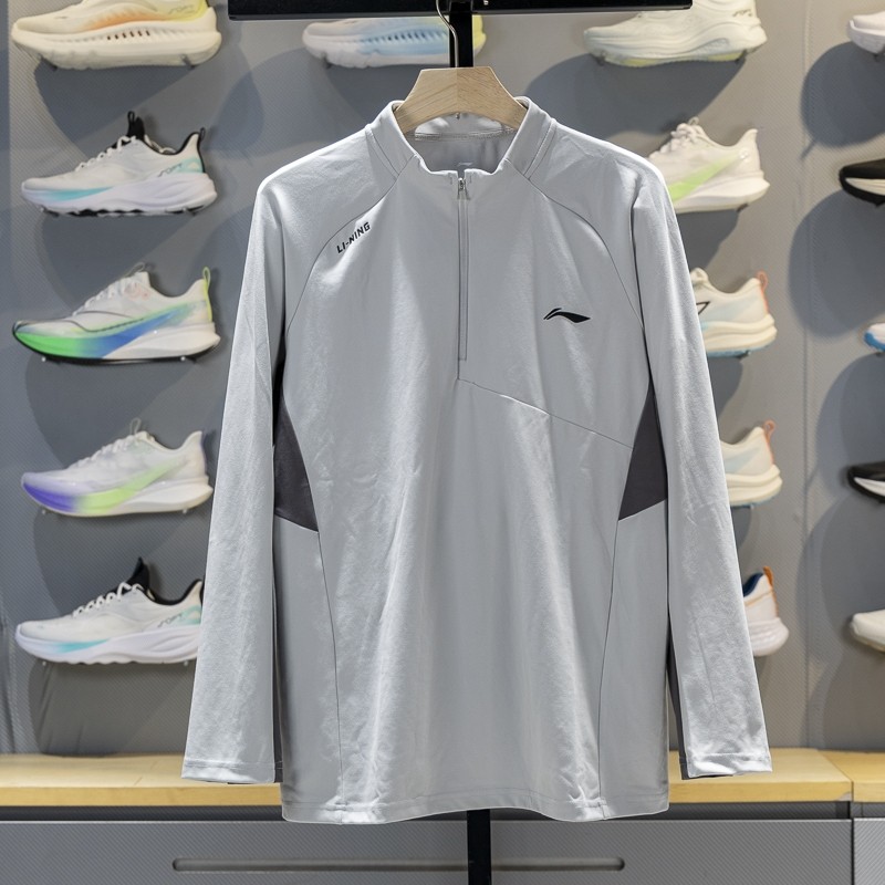 正品李宁男子长袖T恤2025秋季新款健身舒适透气套头卫衣ATLV313,运动服/休闲服装,运动T恤,淘宝优惠券,粉丝福利购,淘宝优惠卷