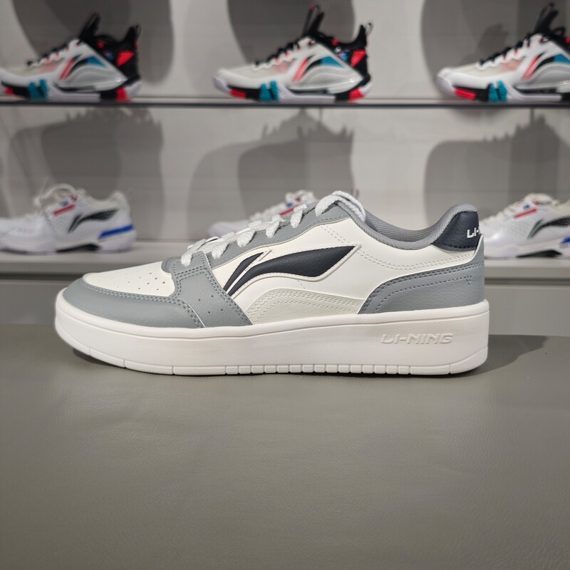 正品李宁板鞋元宝春季男子低帮经典休闲鞋学生运动小白鞋AGCT339