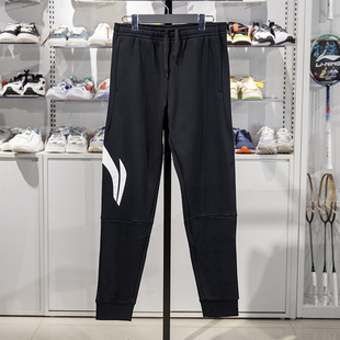 李宁男子卫裤 百搭加绒保暖束脚运动长裤 冬季 时尚 YKLU341 新款 正品