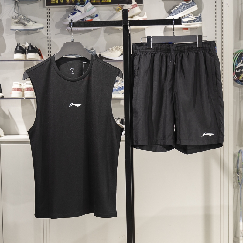 李宁男子速干透气运动套装