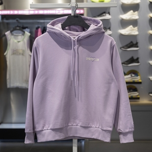 正品李宁2024冬季运动潮流女子加绒保暖宽松套头连帽卫衣AWDU452