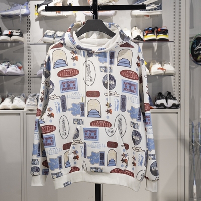 李宁男女通用连帽宽松套头卫衣