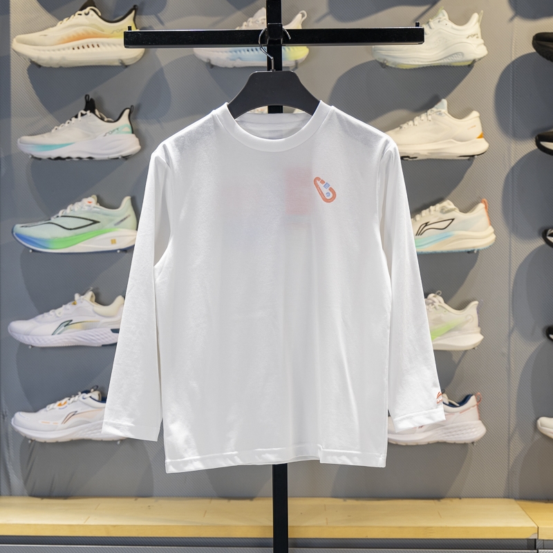 李宁长袖儿童吸湿排汗长袖T恤