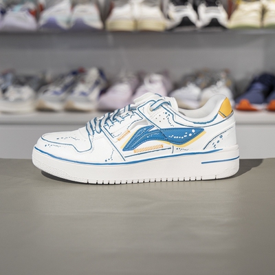 李宁天迹涂鸦经典男子低帮休闲鞋