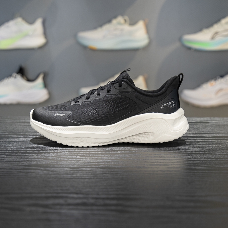 李宁缓震回弹女子系带休闲鞋