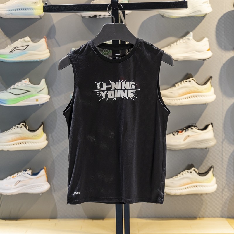 正品李宁儿童男大童背心夏季新款速干凉爽透气无袖运动T恤YVSV009