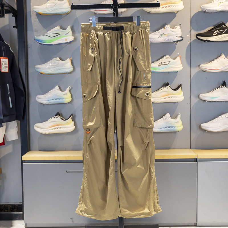 正品李宁休闲裤男子秋季新品宽松潮流直筒防泼水运动长裤AKXV151,运动服/休闲服装,运动长裤,淘宝优惠券,粉丝福利购,淘宝优惠卷