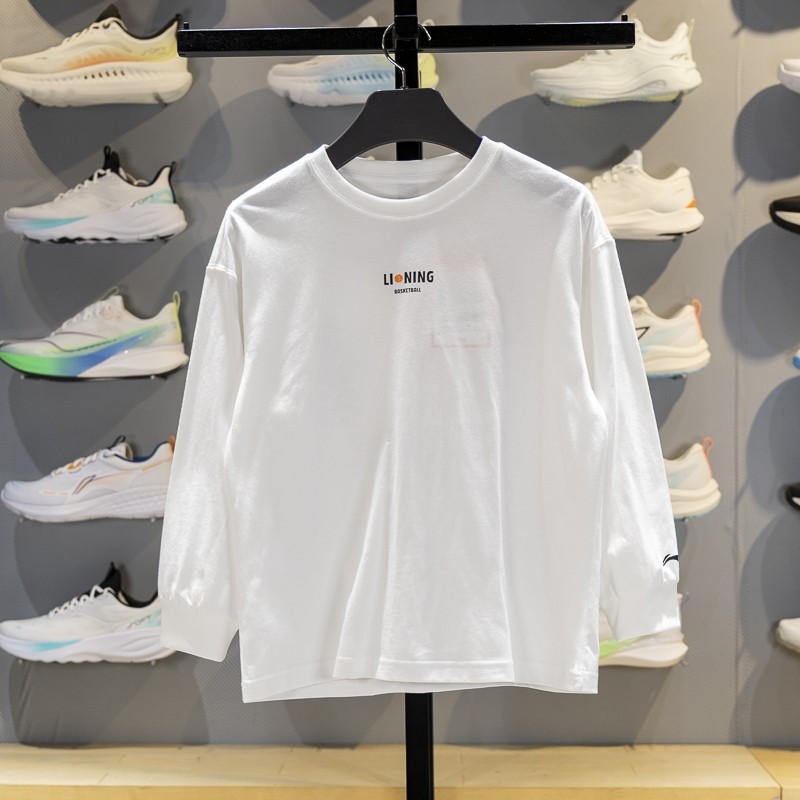 正品李宁儿童长袖T恤2025秋季男大童宽松圆领棉质卫衣YHSV101,运动服/休闲服装,运动T恤,淘宝优惠券,粉丝福利购,淘宝优惠卷
