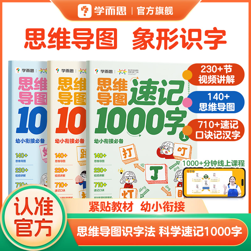 学而思维导图形象识字速记1000字
