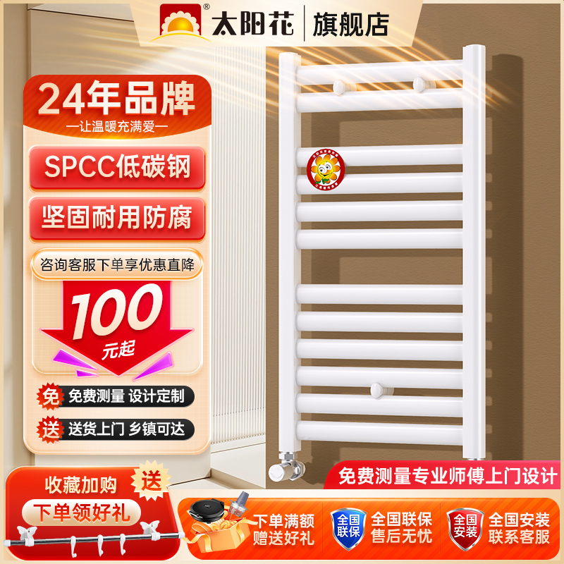 卫生间钢制小背篓暖气片壁挂式