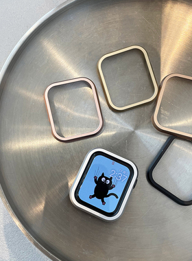 适用iwatch7/8/9 Series 10 11代铝合金属边框AppleWatchse表壳ultra2/3表壳s6表套金属小众高级夏一体45mm46