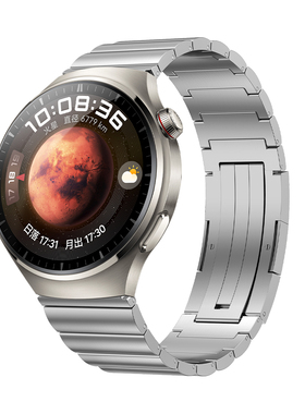 适用华为watch4pro表带watch4钛合金GT4钛金属gt3一株gt2pro三株高级buds男运动荣耀magic2 4rpo智能手表22mm