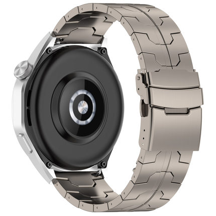 适用华为watch4pro表带watch5钛合金 GT4/5 46mm钛金属3/2pro蝴蝶扣表带运动荣耀手表4pro智能手表22mm钢铁侠