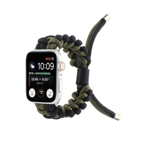 适用华为WATCH 4Pro buds伞绳手工编织表带尼龙手表链watch3荣耀4proGS3小米Watch s2S3s4非原装替换运动22mm