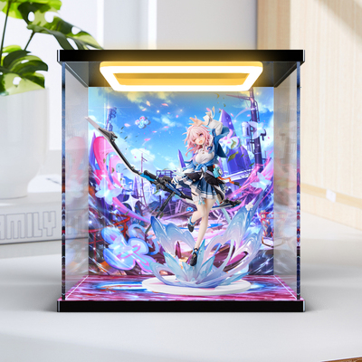 适用APEX-TOYS 崩坏：星穹铁道三月七手办模型亚克力回形灯收纳盒