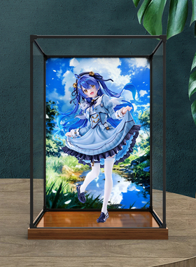 适用FNEX 虚拟主播-彩虹社 天宫心 手办亚克力超高清防尘收纳盒