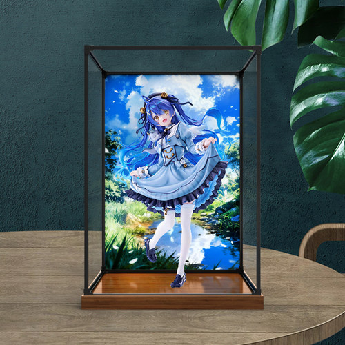 适用FNEX 虚拟主播-彩虹社 天宫心 手办亚克力超高清防尘收纳盒