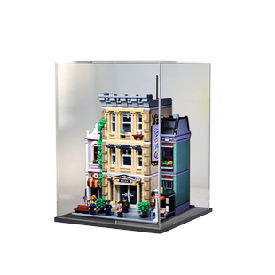 亚克力展示盒 适用乐高街景10278警察局甜甜圈商店报刊手办防尘罩