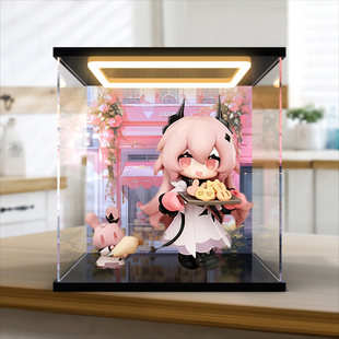 灯光手办收纳盒适用明日方舟 来份甜点Q版系列 魔王 亚克力展示盒